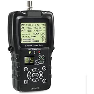 Satellietzoekers VF-8620 HD Digitale satellietzoeker DVB S2/MPEG2 SatFinder-meter H.264 met kompas Verlichte leeuwenbatterij LCD-scherm met meter met satellietdetectie