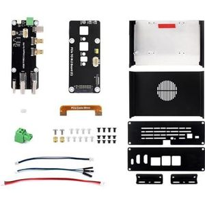 Wdbild Aluminium Behuizing Case Voor Ontwikkeling Board Met PCIE Ethernet USB3.2 Uitbreidingskaart Voor Optionele Grote Ruimte Voor RPI Accessoires