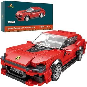 SPIRITS X6 autobouwblokkensets for jongens -, Super Cars bouwsteenspeelgoed, Speed ​​Racing Cars Kit om te bouwen, for jongens meisjes, bouwblokken speelgoed for kinderen, volwassenen 11108 (Size : P