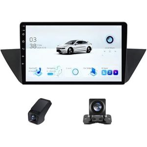 Carplay autoradio 2 Din geldt voor BMW X1 E84 2009-2012 met Android Auto Bluetooth 10 inch touchscreen autoradio met FM-radio/GPS stuurwielbediening+achteruitrijcamera ADAS DVR(X2)