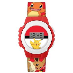 Accutime Pokémon Red Character Print Digitaal Horloge POK4374, Veelkleurig, Modern, Meerkleurig, Modern