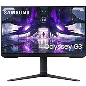 Samsung 24"" Odyssey G32A FHD 1ms 165Hz gaming-monitor met Eye Saver-modus, gratis synchronisatie premium, in hoogte verstelbaar scherm voor gamercomfort, VESA-montagemogelijkheid, LS24AG320NNXZA
