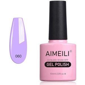 AIMEILI Gel Nagellak UV LED Gellack Soak Off Gel Polish - Neon Lavender (060) 10ml