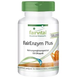 Fairvital | FairEnzym Plus - multi enzym complex - HOOG GEDOSEERD - 100 DRCaps™