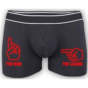 SMARTYPANTS De Man De Legende Valentijnsdag Mannen Boxers- Gift Grappig Present Kerstmis Liefde