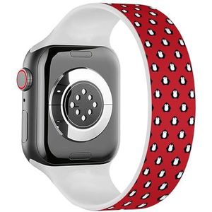 Solo Loop band compatibel met alle series Apple Watch 38/40/41mm (schattige kinderen meisjes jongens) rekbare siliconen band band accessoire, Siliconen, Geen edelsteen