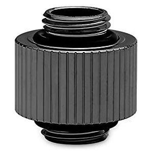 EK-Quantum Torque Static MM 14 mm Male to Male Extender Fitting - Black Nickel