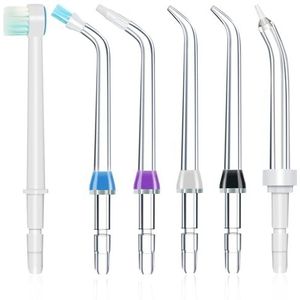 Vervangende klassieke straaltips voor waterpik waterflossers en andere orale irrigators (AquaFlosser 6 tips)