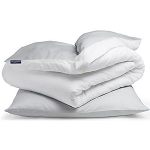 sleepwise ""Soft Wonder"" -editie beddengoed (Lichtgrijs/Wit, 135 x 200 cm)