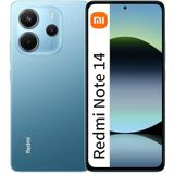 Xiaomi Redmi Note 14 NFC 6 GB + 128 GB Global Edition Smartphone 6,67 inch AMOLED-display 120 Hz 108 MP batterij 5500 mAh blauw zonder oplader)