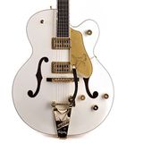 Gretsch G6136TG Players Edition Falcon Hollow Body Bigsby White - Semi-akoestische Custom gitaar