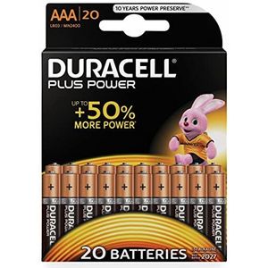 Duracell Plus Power Micro (AAA)-batterij alkaline mangan 1,5 V 20 stuks