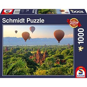 Schmidt Hot Air Balloons, Myanmar (1000pc) Jigsaw Puzzle