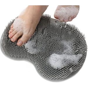 Siliconen Rub Terug Borstel Badkamer Antislip Wash Pad Douche Massage Mat met Sucker Bad Voetborstel voor Vrouwen voet wassen borstel siliconen bad voet massage pad mat douche massage