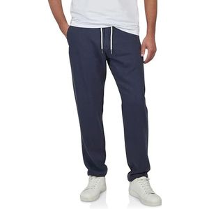 riverso RIVMarco Linnen broek voor heren, lang, regular fit, zomerbroek, vrijetijdsbroek, effen, wit, beige, olijf, blauw, zwart, S, M, L, XL, XXL, 3XL, 4XL, 5XL, Donkerblauw, L