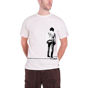 The Doors Solitary Jim Morrison Print Band Logo Official Mens White T Shirt XXL