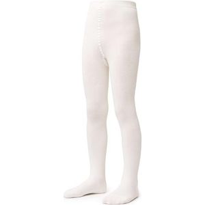 STEVEN eenvoudige en gladde katoenen panty's voor kinderen/perfect voor koelere dagen/perfect voor kinderballet en het dagelijks leven/meisjes/jongens/unisex/hoogte 31in-34in/ecru