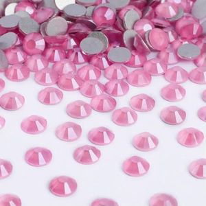SS6-SS30 Rode Serie Non-Hotfix Strass Glitter Glas Flatback Kristal Strass Nail Art Edelstenen Voor Kleding Ambachten Decoratie-Mocha Rose-SS6-1440 Stuks