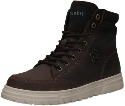 bugatti - Veterboots - Donkerbruin - Glad Leer - Profielzolen