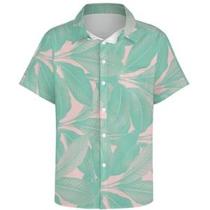 Hawaiiaanse Tropische Printoverhemden voor Heren, Zomer Anti-rimpel Ademende Korte Mouwen, Losse Casual Strandt-shirt (Color : Color 3, Size : S)