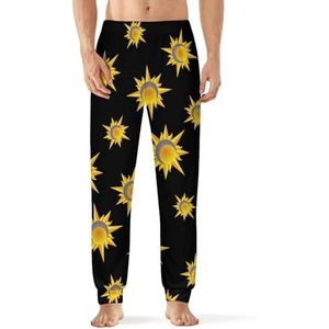 Sun Moon And Star pyjamabroek voor heren, print, lounge, nachtkleding, broek, slaapbroek, 5XL