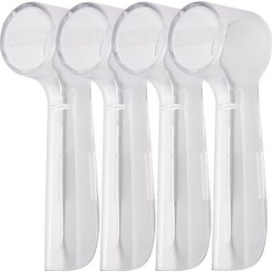 ibrush Elektrische tandenborstelafdekking, compatibel met Oral-B, onbreekbare borstelkop van polycarbonaat, stofdicht en beschermend, ideaal voor reizen en thuis, 4 stuks