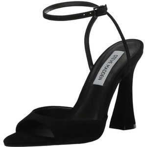 Steve Madden Beki damessandalen met hak, zwart, nubuk, 40 EU