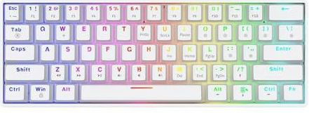 Savio WhiteOut X2 Toetsenbord, Bruin, Zwart, QWERTY US