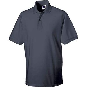 Russell - Robuust pique-poloshirt, grijs (convoy grey), XL