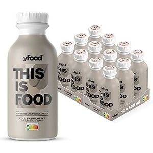 yfood coffee | kant-en-klare drinkmaaltijd | THIS IS FOOD drink | 34 g proteïne, 26 vitamines en mineralen (12 x 500 ml)