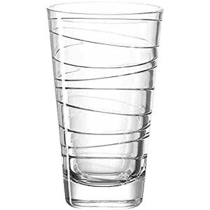 Leonardo Vario structuur, beker groot, longdrinkglas, helder, 280 ml, 019450