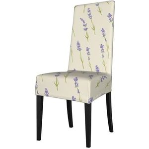 KemEng Lavendel Kleine, Stoelhoezen, Stoelbeschermer, Stretch Eetkamerstoel Slipcover Seat Cover voor Sto