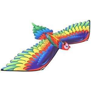 Cartoon Dierenvliegers, Felle Kleuren 3D Papegaai Vlieger Lichtgewicht Eenvoudig Te Monteren voor Volwassenen voor Kinderen voor Familie Buitenspellen