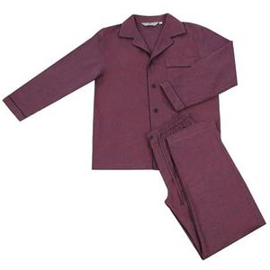 Revise RE-912 pyjama voor heren - lang - 100% katoen - pyjama -, Bourgondië, 3XL