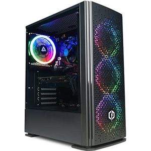 CyberPowerPC Wyvern PC Gaming - Intel Core i5-12400F, Nvidia RTX 3050, 16GB RAM, 500GB NVMe SSD, 650W 80+ PSU, Wi-Fi, Windows 11, Blaze RGB