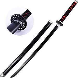 Tanjiro Samurai Zwaard Set Katana Zwaard Hout Demon Slayer Cosplay Tanjiro Halloween Prop Demon Slayer Zwaard Anime Fans Xmas Verjaardagen Geschenken Houten Zwaard Verzamelobjecten/104cm