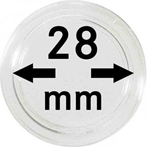 Lindner 2251028 Coin capsules internal Ø 28 mm - pack of 100