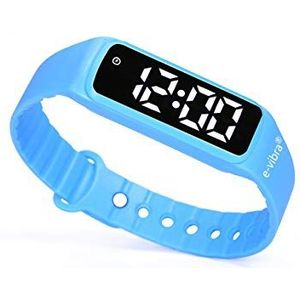 e-vibra Potty Training Horloge - Stille Vibrerende Alarm Herinnering Horloge - met maximaal 8 persoonlijke alarmen Kinderen & Volwassen Medicatie Alarm (Blauw)