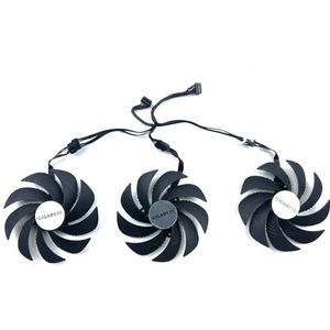 Koelventilator 107mm PLD1001020S12H voor Gigabyte RTX4060 4070 TI 4080 SUPER RTX4090 voor GAMING-videokaartventilatoren(BROWN)