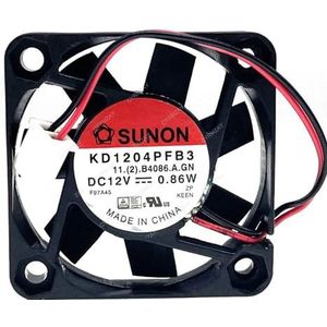 CYRMZAY Compatibel voor SUNON KD1204PFB3 12V 0.86W 4010 4CM CPU 2-Wire Cooling Koelventilator