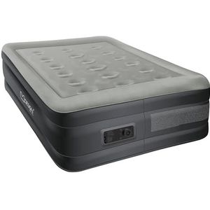 iDOO Luchtbed voor 1 persoon, zelfopblazend met geïntegreerde elektrische pomp, opblaasbaar matras met opbergtas, opblaasbaar bed voor camping, gasten, reizen en binnen