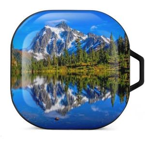 Mountain Lake oordopjes hoesje compatibel met Samsung hard shell beschermhoes zwart-stijl