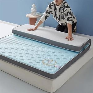 Groot formaat matras, natuurlijke latex matras, ademend ultrazacht opvouwbaar dik tatami-matras (kleur: B, maat: 120 x 200 cm)