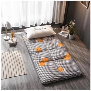 JMORCO Futon opvouwbare Japanse tatami-matras, futon vloermatrassen, slaapmatras, verdikt bed, vochtbestendig, slaapzaal, vloermat, katoenen kussen (B,90 x 200 cm)