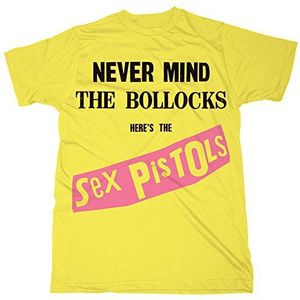 Live Nation Sex Pistols - Bollocks T-shirt voor heren, Geel, S