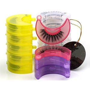 UAMOU Wimpers Faux Nertsen Wimpers Herbruikbare Valse Wimpers Natuurlijke Pluizige Makeup Tools Uitbreiding Nep Wimpers maquiagem Cheerfully (Color : Mixed color, Size : MIX 100 PCS)