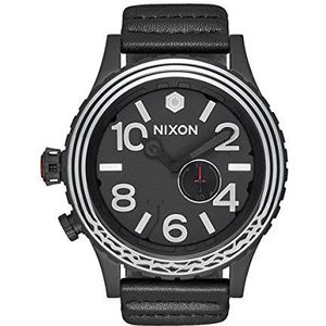 Nixon heren analoog kwarts horloge met lederen armband A1063SW2444-00