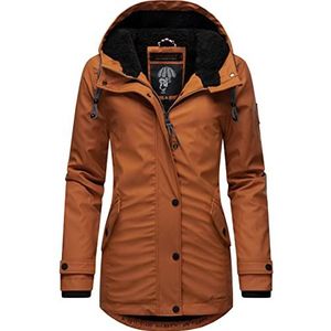 Navahoo Lindraa Winterjas voor dames, korte regenjas, waterdicht, warm gevoerd, met capuchon, maat XS-3XL, XXL