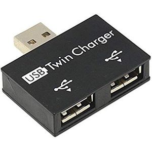 Mode Mini USB Hub 2 Poorten USB 2.0 Splitter Charger Adapter Voor Mobiele Telefoon P Usb C Dongle 2