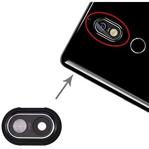 ZZjingli Camera Lens Cover voor Nokia 7 (Zwart) (wit)(White)
